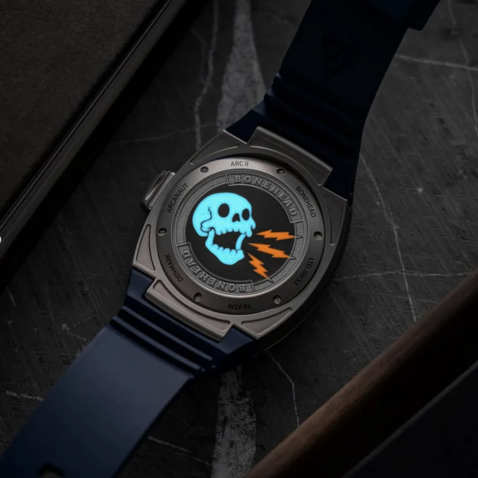 Bonehead watch lifestyle shot