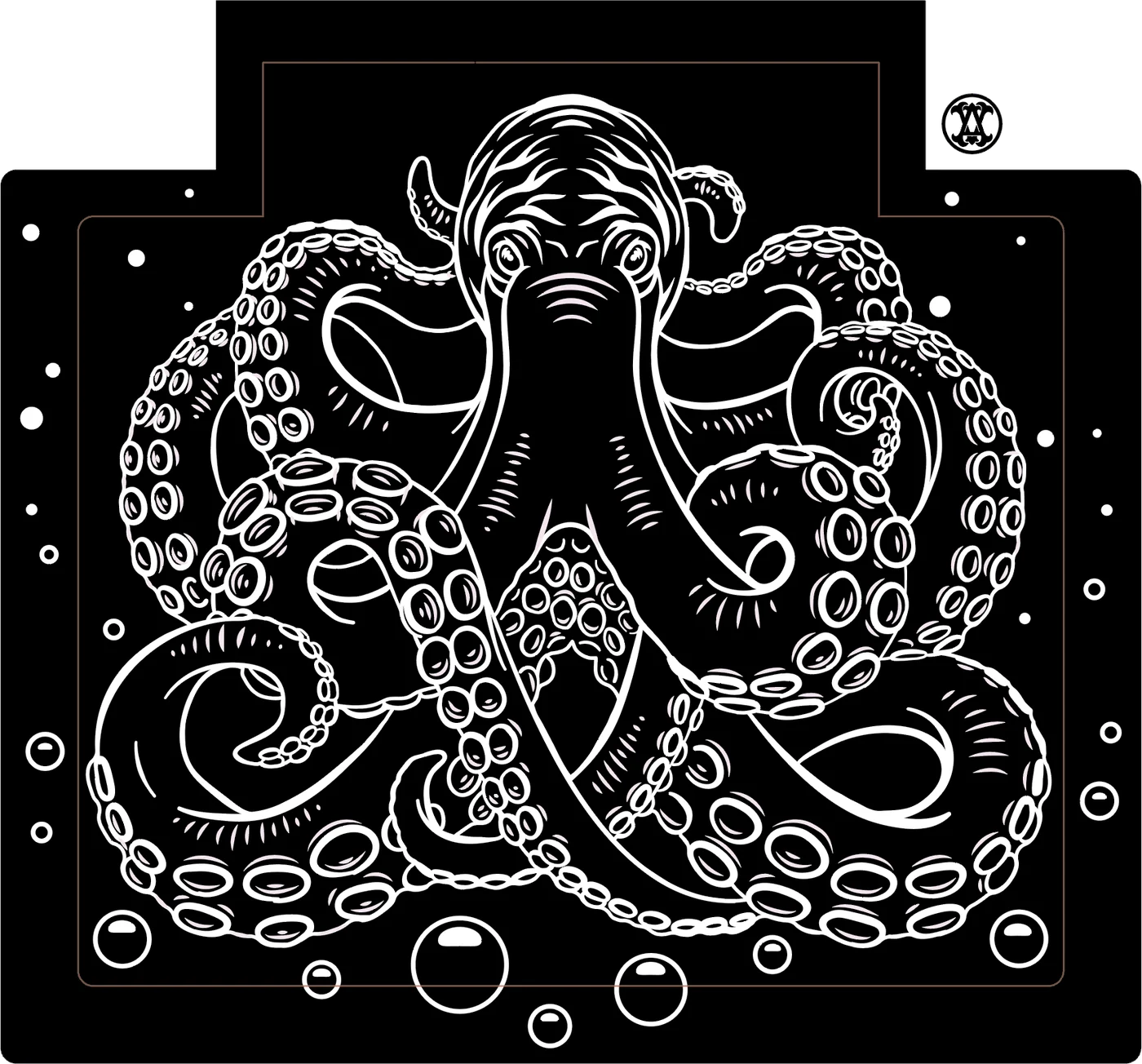 Octopus rug UV glow plate