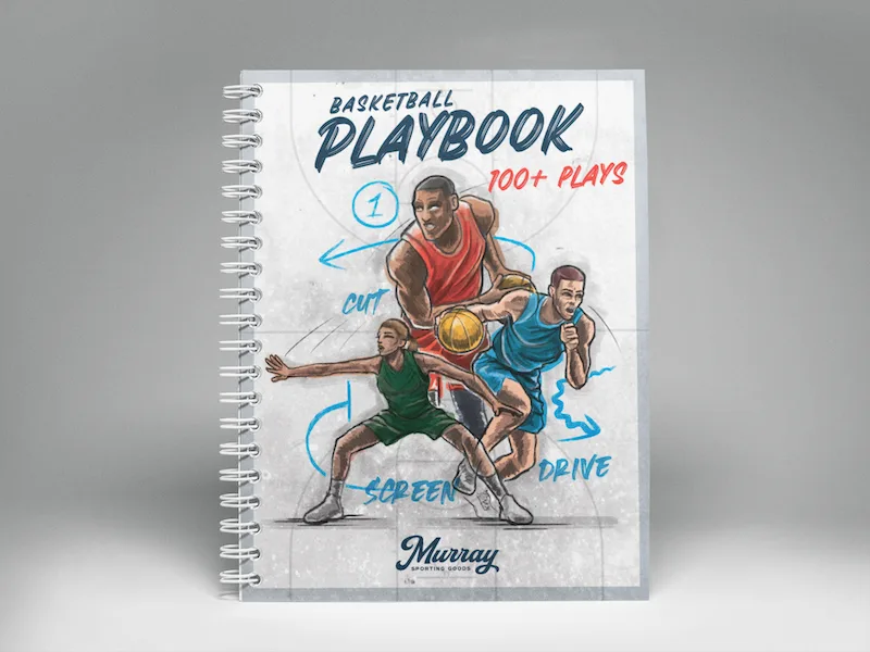 Playbook spiral notebook mockup
