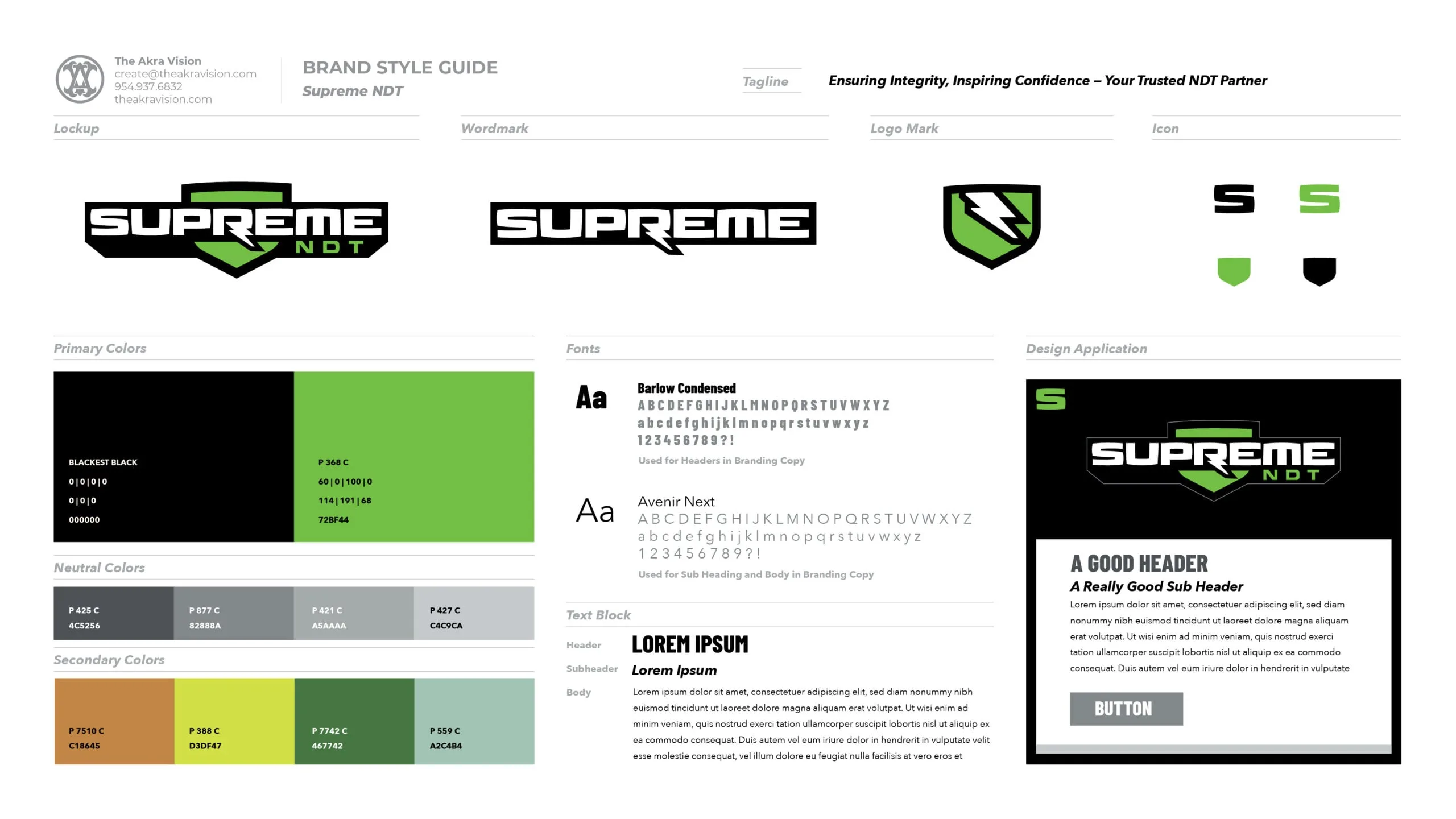 Supreme NDT brand style guide